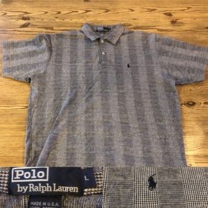 Ralph Lauren Polo glens plaid polo large
